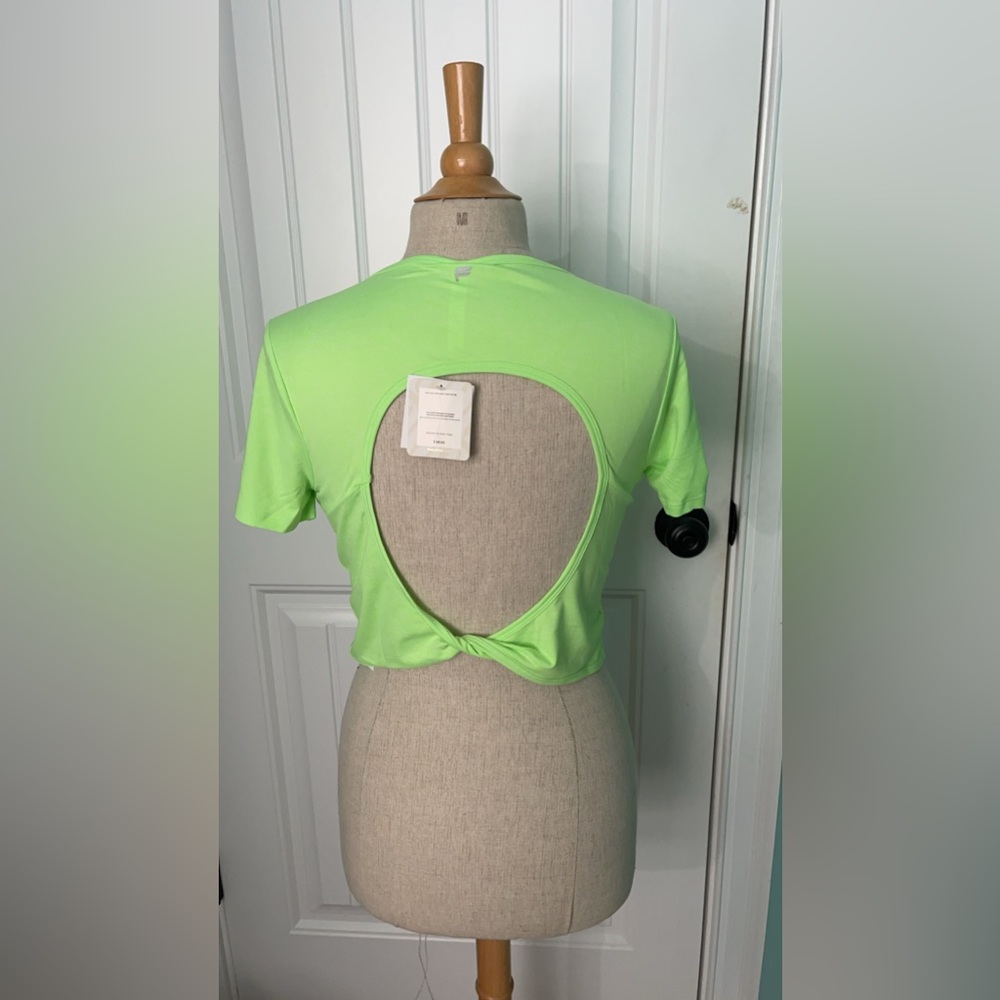 Neon workout crop top